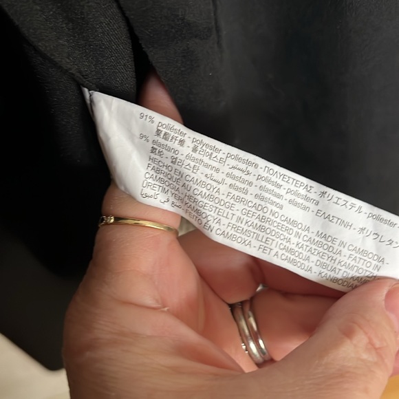 Zara basic black faux suede belted jacket blazer with hood size large - Picture 4 of 5